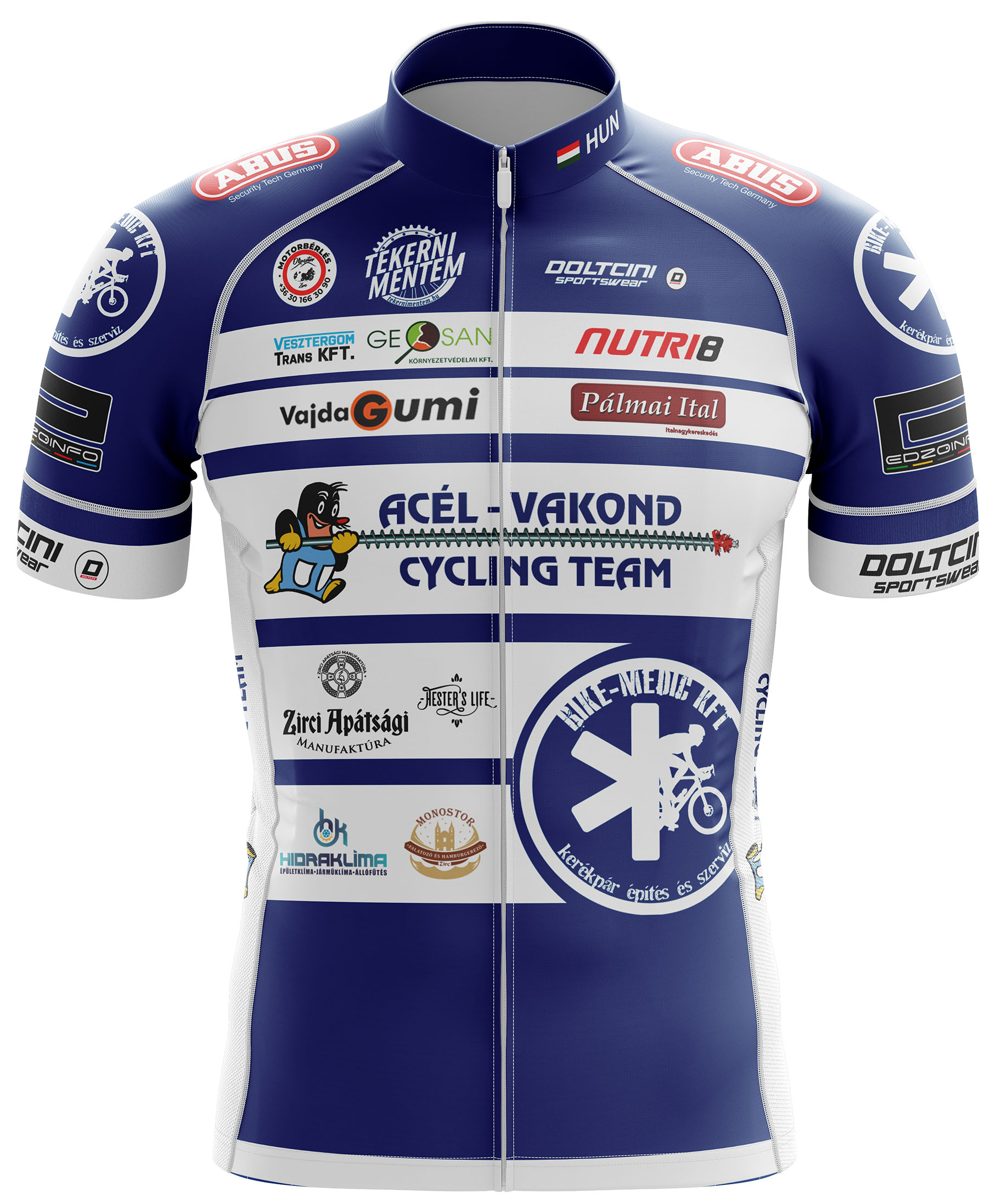 Acél-Vakond Cycyling Team Kerékpár Mez látvány terv